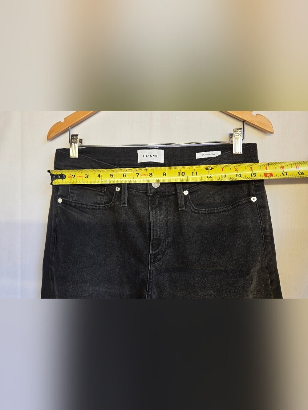 Frame Mens Denim Slim Straight Chinos in Brown and Black-size 32 Set Of 2 - Picture 3 of 11